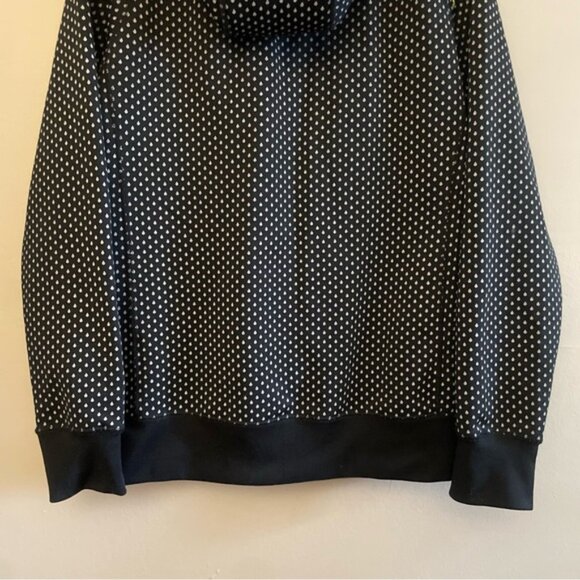 Volcom Black & White Rain Drop Hoodie w Green Lining & High Neck - Picture 15 of 16